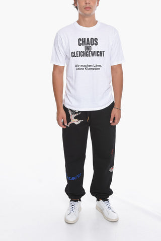 JUN TAKAHASHI Contrasting Printed Crew-Neck T-shirt