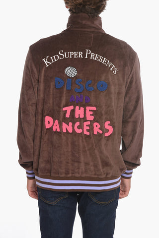 Two-Tone Velour Sweatshirt