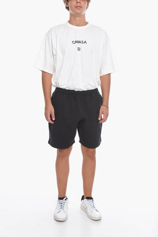 Fleeced Cotton UNISEX Shorts with Drawstring Waist