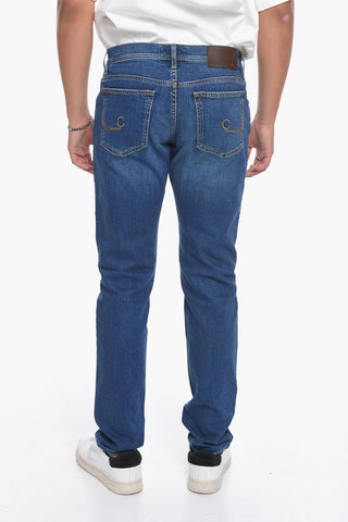 ID LUXURY DENIM Light-washed Regular-fitting Jeans with Visibile Stitchings 17cm