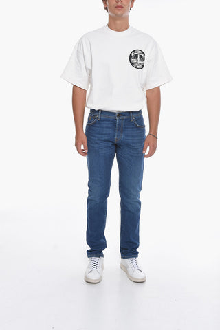 ID LUXURY DENIM Light-washed Regular-fitting Jeans with Visibile Stitchings 17cm