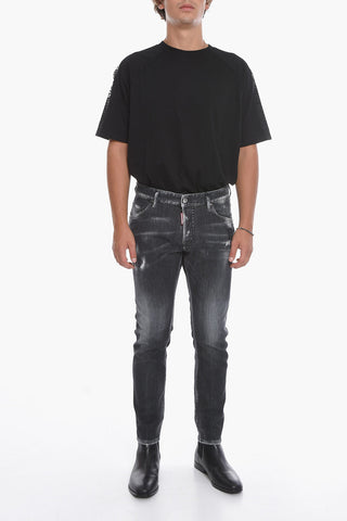 Jeans 5 Tasche SKATER FIT in Denim Dèlavè 17cm