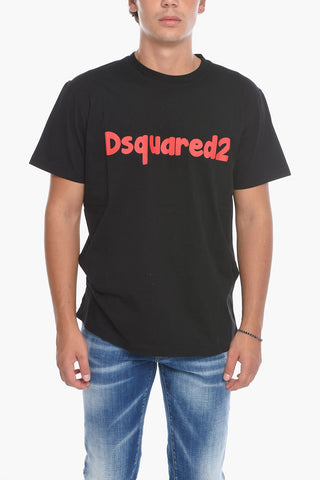 Printed Short Sleeved Crewneck T-Shirt