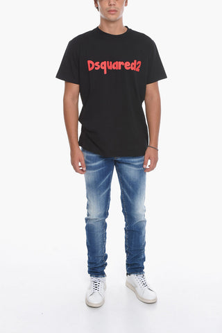 Printed Short Sleeved Crewneck T-Shirt