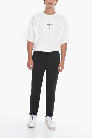 CC COLLECTION Joggers in Cotone Stretch ROMAO con Coulisse
