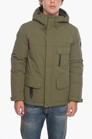 Parka imbottito in Piumino con Cappuccio