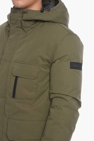 Parka imbottito in Piumino con Cappuccio
