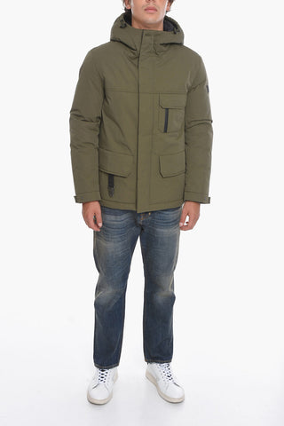 Parka imbottito in Piumino con Cappuccio