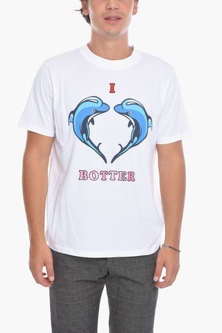 Dolphins Printed Crew-neck T-Shirt