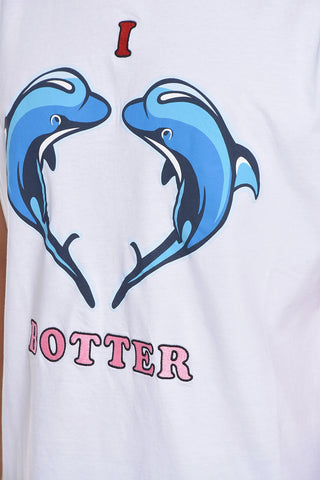 Dolphins Printed Crew-neck T-Shirt