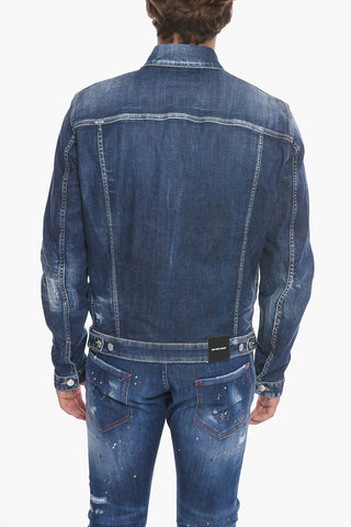 Giubbotto In Jeans Effetto Vintage