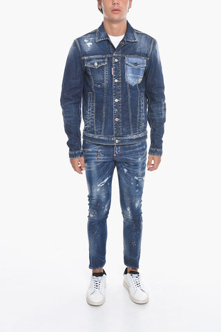 Giubbotto In Jeans Effetto Vintage