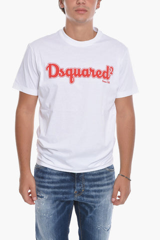 Crewneck Short Sleeved T-Shirt With Printed Logo