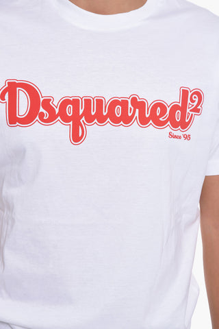 Crewneck Short Sleeved T-Shirt With Printed Logo