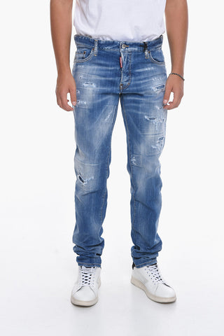 Slim Fit Distressed Denims 16cm