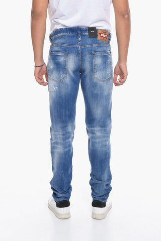 Slim Fit Distressed Denims 16cm