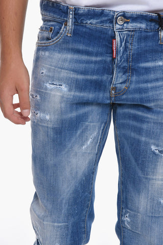 Slim Fit Distressed Denims 16cm