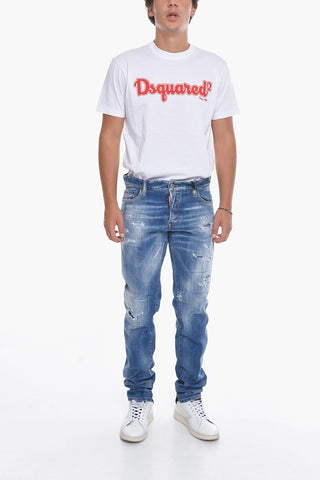 Slim Fit Distressed Denims 16cm