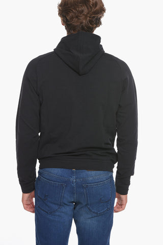 CC COLLECTION Stretch Cotton Hoodie with Embossed Motif