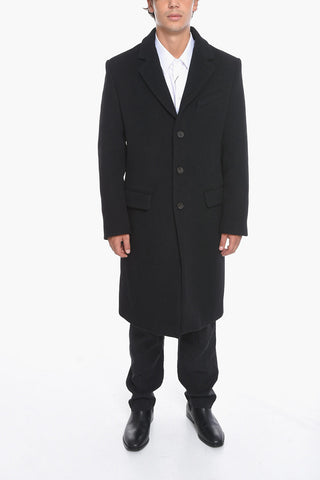 Virgin-wool Blend SIngle-breasted Coat