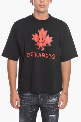 Crewneck Short Sleeved T-Shirt With Printed Logo