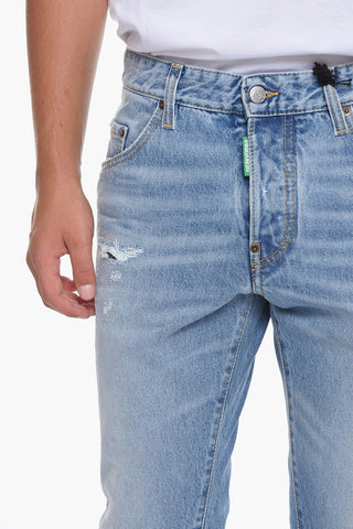 Distressed SKATER Denims with Stonewash Effect 16 cm
