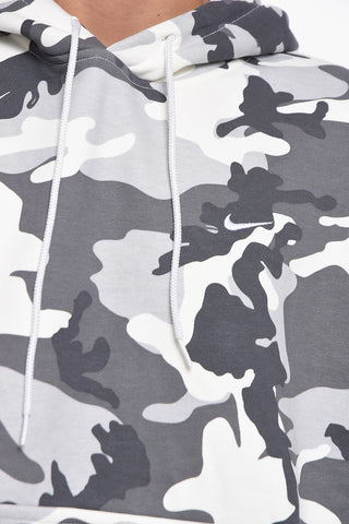 Felpa Hoodie Camouflage con Tasca a Toppa