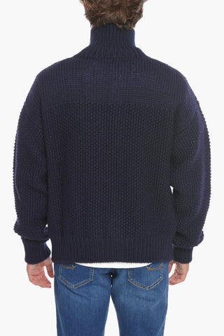 Wool ILARIA Pullover with Zip Fastening