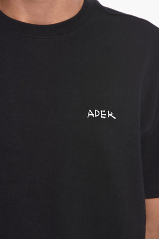 Cotton Crew-Neck T-shirt with Contrast Print