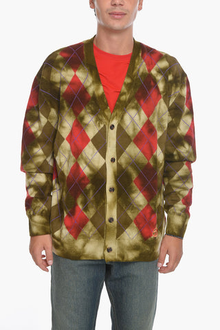 Cardigan K-ADDICE aus Wolle mit Karomuster