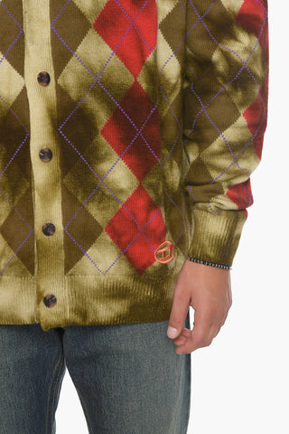 Cardigan K-ADDICE aus Wolle mit Karomuster