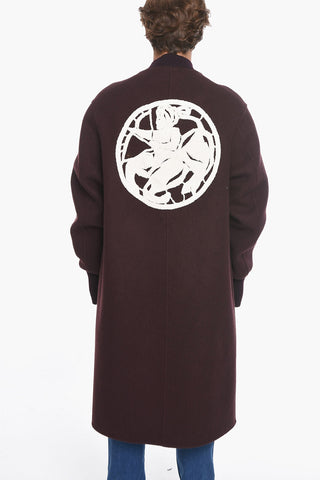 Cappotto in Misto Lana SAGITTARIUS con Ricami