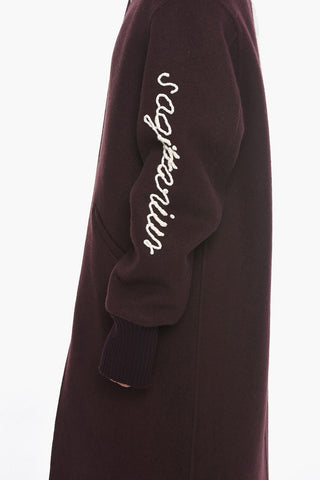 Cappotto in Misto Lana SAGITTARIUS con Ricami