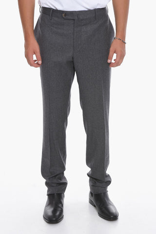 Pantaloni Super Slim Fit in Tinta Unita con Passanti
