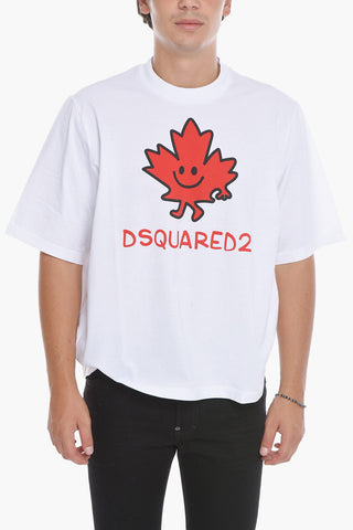 Printed Short Sleeved Crewneck T-Shirt