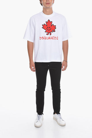 Printed Short Sleeved Crewneck T-Shirt
