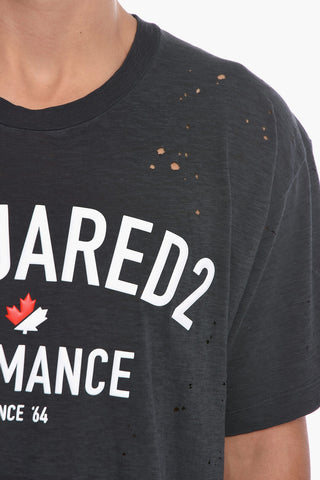 Crewneck Short Sleeved T-Shirt With Printed Logo