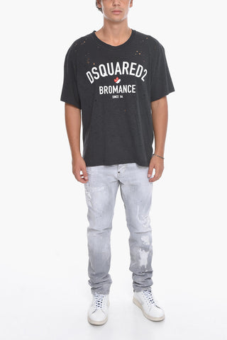 Crewneck Short Sleeved T-Shirt With Printed Logo