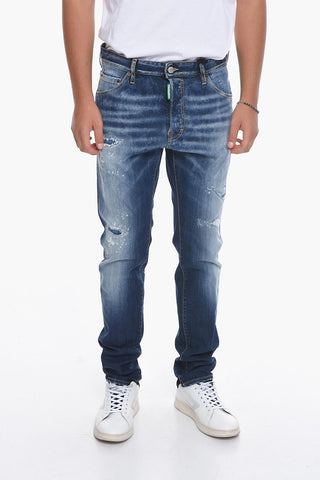 Distressed COOL GUY Denims with Light Wash 17 cm