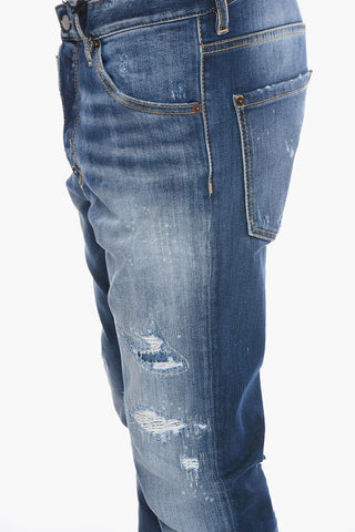 Distressed COOL GUY Denims with Light Wash 17 cm