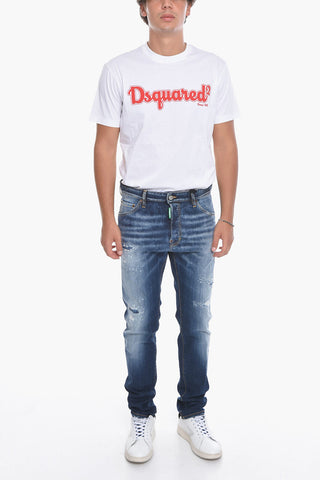 Distressed COOL GUY Denims with Light Wash 17 cm