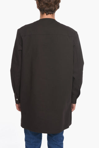 Blazer a Portafoglio con Rever in Pelle