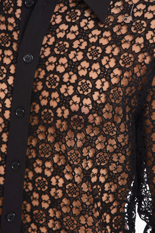 Cotton Macramé Shirt