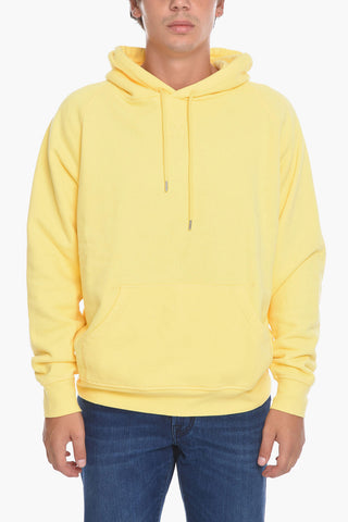 Solid Color Hoodie with Printed Logo