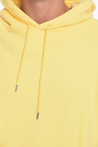 Solid Color Hoodie with Printed Logo