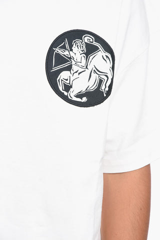 Crewneck T-shirt with Zodiac Patch