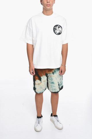 Crewneck T-shirt with Zodiac Patch