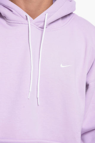 Felpa Hoodie in Tinta Unita con Interno Felpato