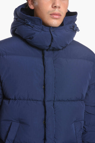 Down Jacket W-ROLF-NW UNISEX with Removable Hood