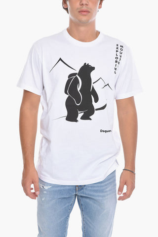 Printed Short Sleeved Crewneck T-Shirt